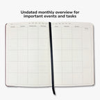 Undated Yearly Productivity Planner - Green