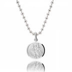 Classic Small St Christopher Necklace Sterling Silver 14mm