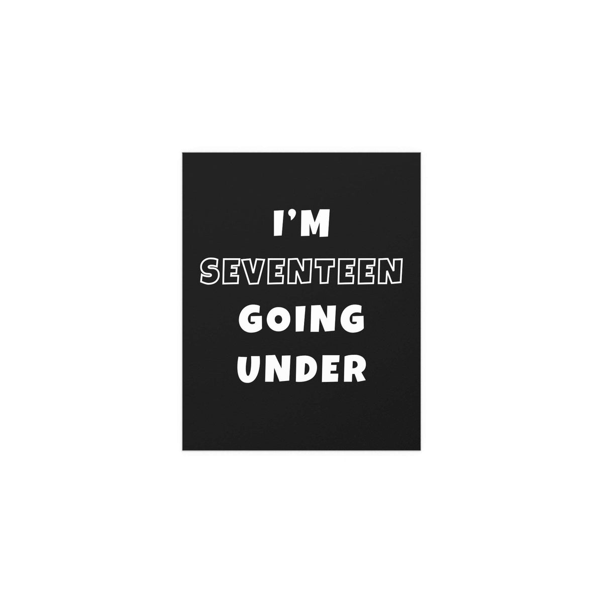 Sam Fender - Seventeen Going Under (Black + White)