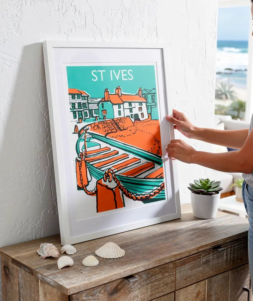 St. Ives Boat - Art Print