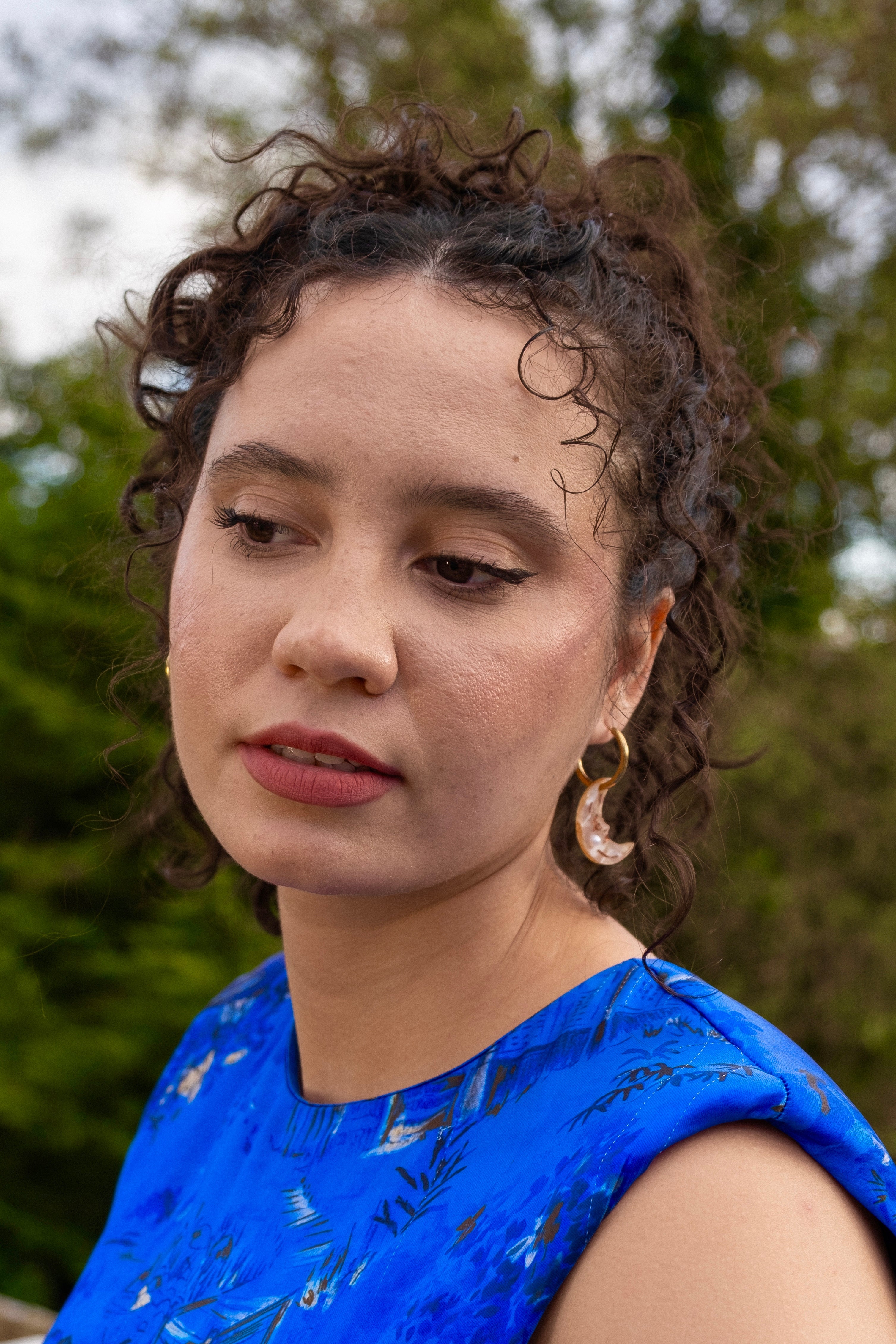 Guiding Star & Moon Hoop Earrings