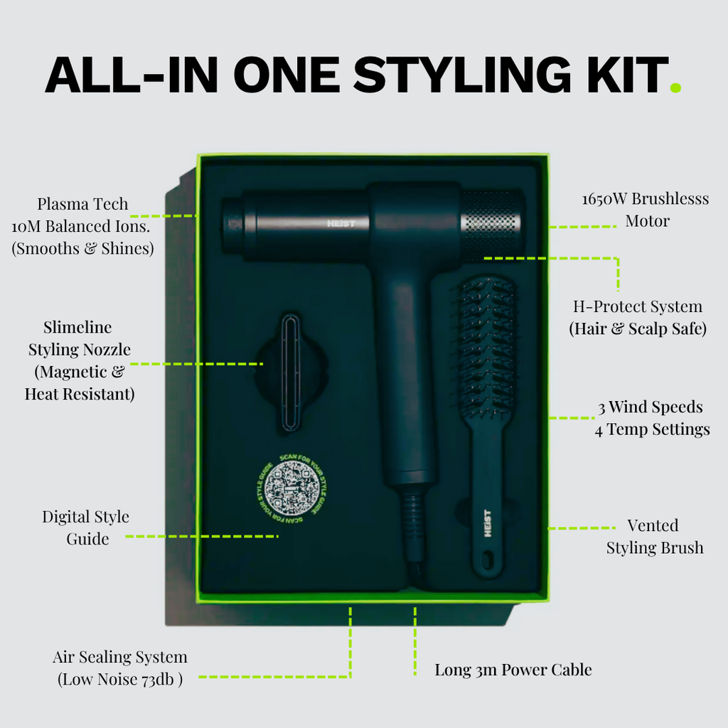 Smart Hair Dryer & Styler Kit | Heist 3.0