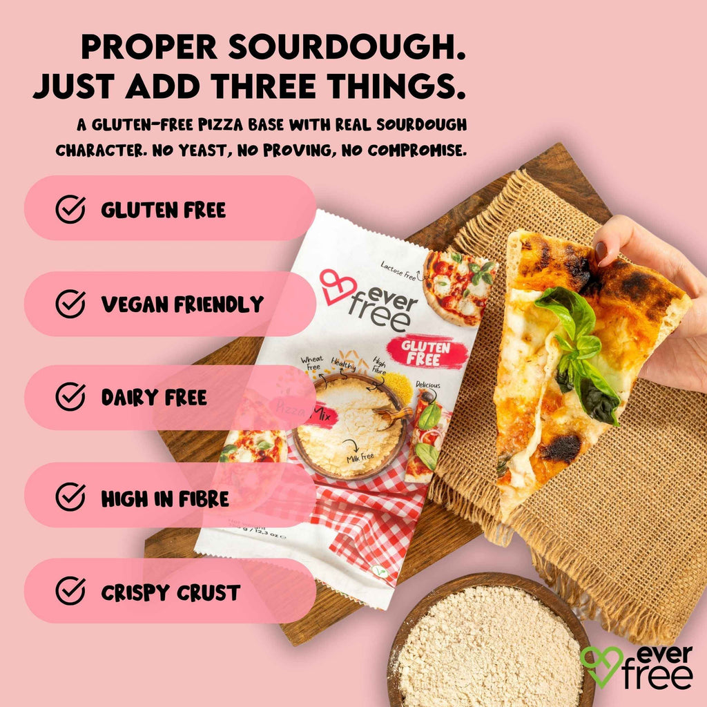 EverFree Gluten-Free Sourdough Pizza Mix - 370g | Pack of 3