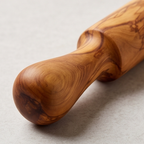 Olive Wood Professional Rolling Pin | Traditional Hardwood Pastry Dough Roller