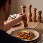 Olive Wood Spice Grinder Mill | Traditional Wooden Salt & Pepper Herb Shaker