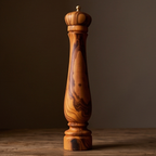 Olive Wood Spice Grinder Mill | Traditional Wooden Salt & Pepper Herb Shaker