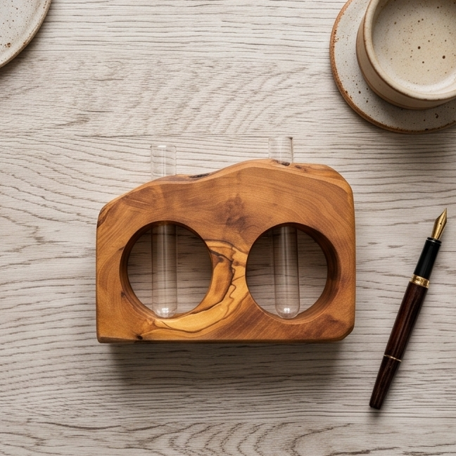 Rustic desktop propagation vase