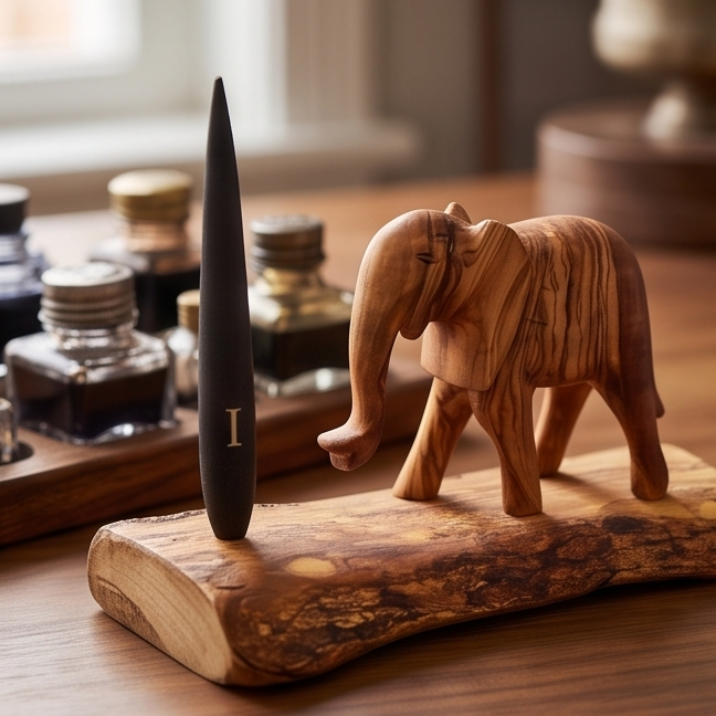 Hand Carved Elephant figurine