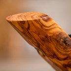 Olive Wood Round Bottle Holder 3 Holes, Wine Bottle Holder, bar accessories, wine lovers