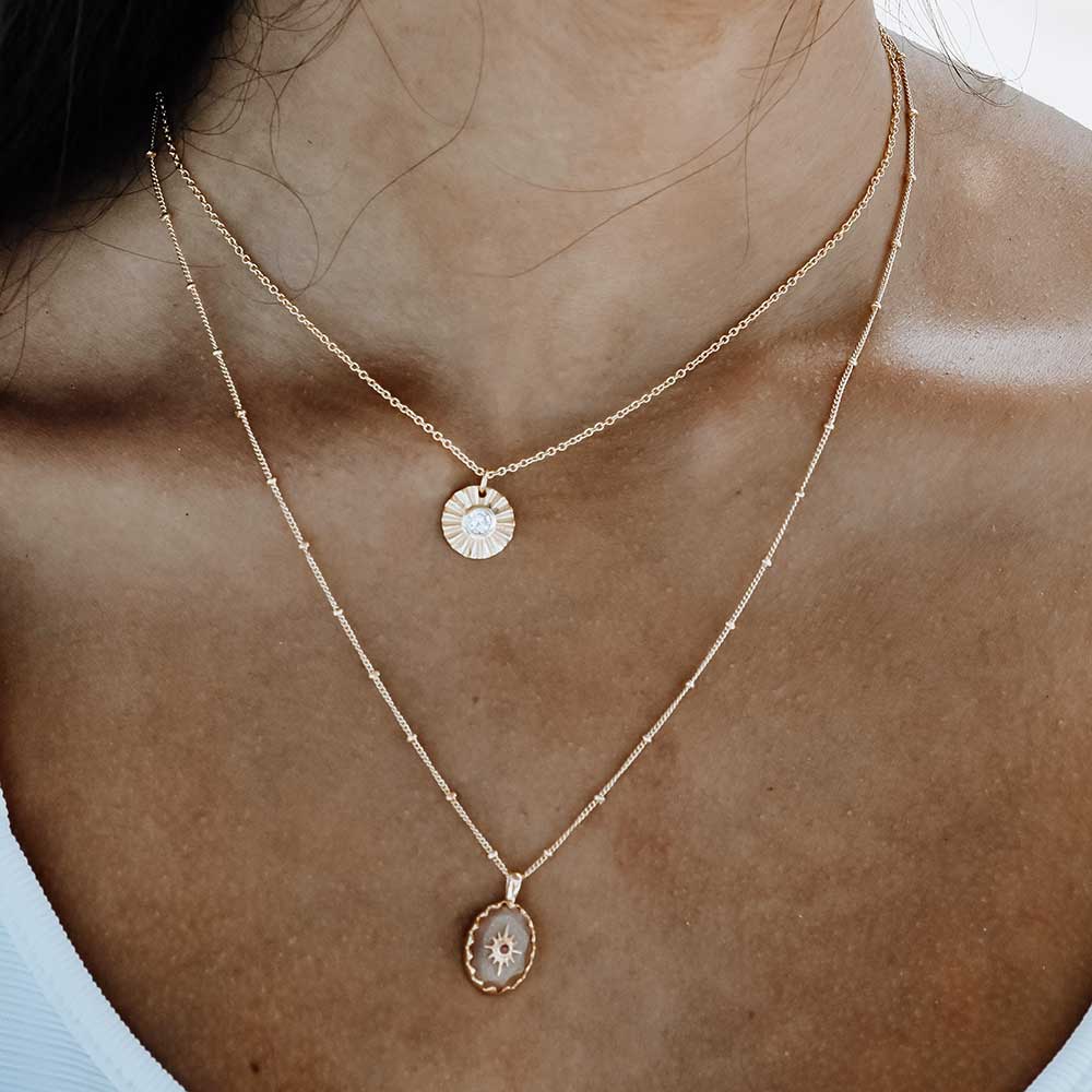 Astrul Nubis Pendant Necklace Cubic Zirconia