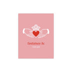 Fontaines DC - I Love You - Irish Claddagh (Pink + Red)