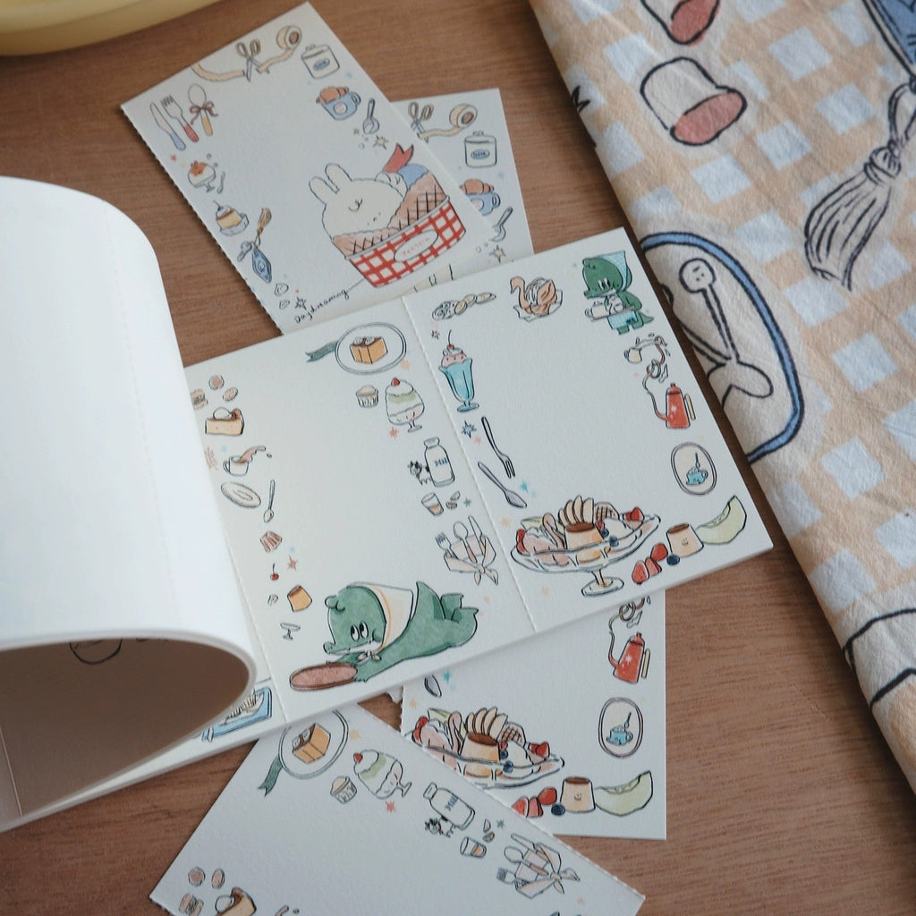 A Gator Life | Lovely Bunny And Crocodile Memo Notepad