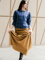 Gathered Maxi skirt Organic cotton – Hilda | No More Nobody