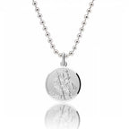 Classic St Christopher Necklace Sterling Silver 18mm