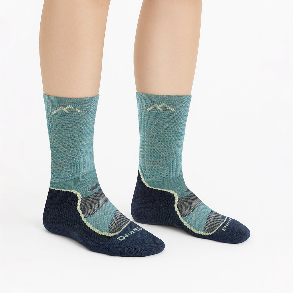 Ladies Micro Crew Lightweight Hiking Merino Socks