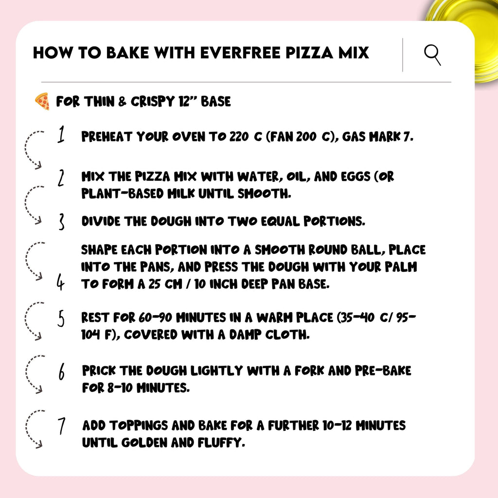 EverFree Gluten-Free Sourdough Pizza Mix - 370g | Pack of 3
