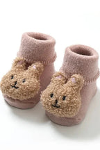 Boucle Teddy Slipper Socks For Little Feet