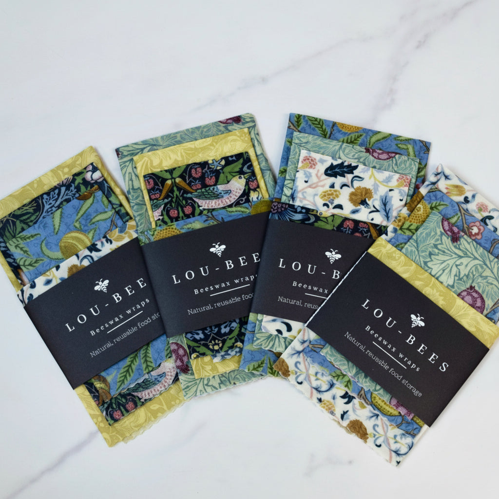 William Morris country View Beeswax wraps
