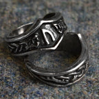 Uruz Letter U or V Rune Ring - Adjustable