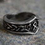 Othila Letter O Rune Ring - Adjustable