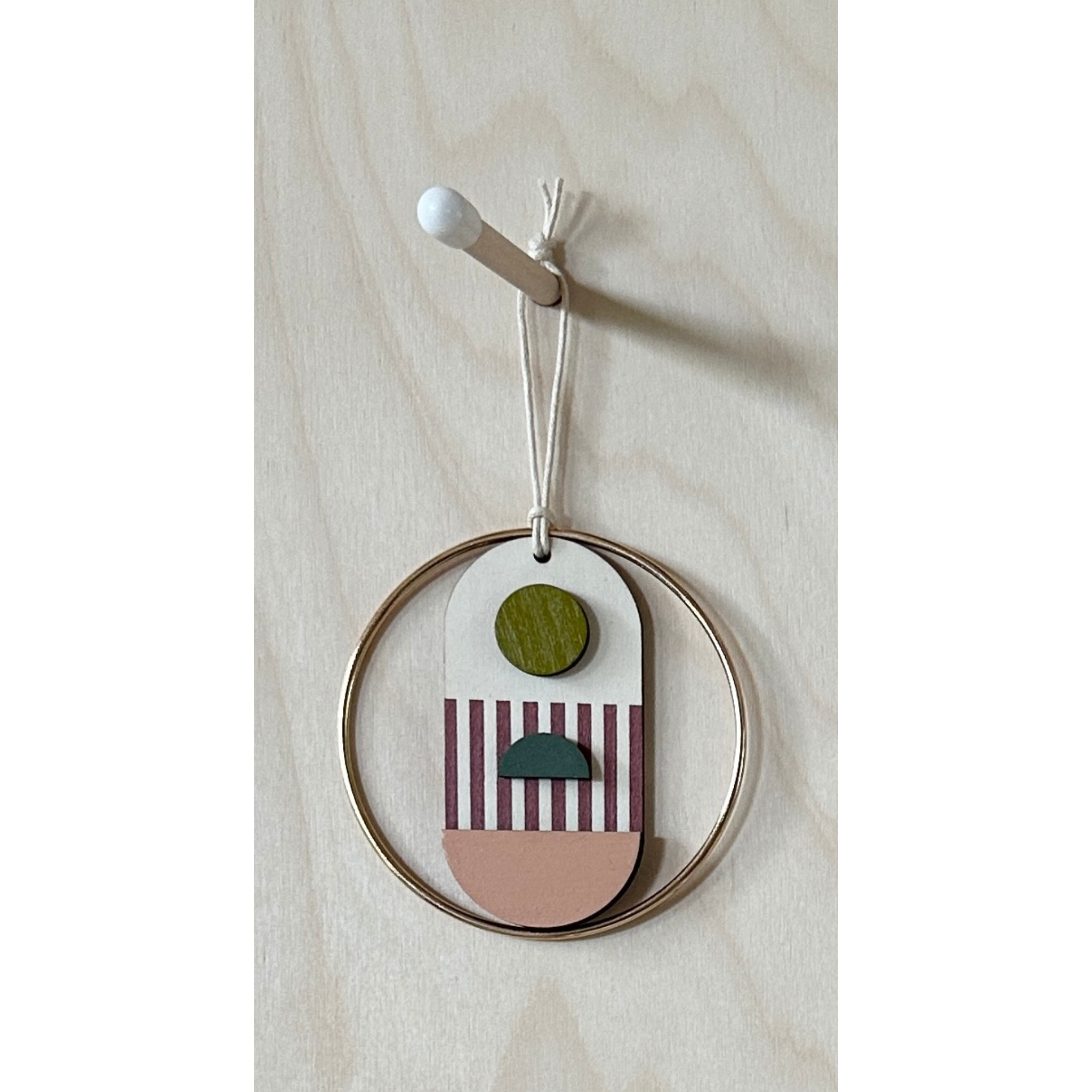 Eclectic Mini Mid-Century Wall Art - Little Wooden Decoration - Contemporary Wall Decor