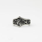 Wunjo Letter W rune Ring - Adjustable