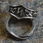 Sowilo Letter S Rune Ring - Adjustable
