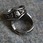 Raido Letter R Rune Ring - Adjustable