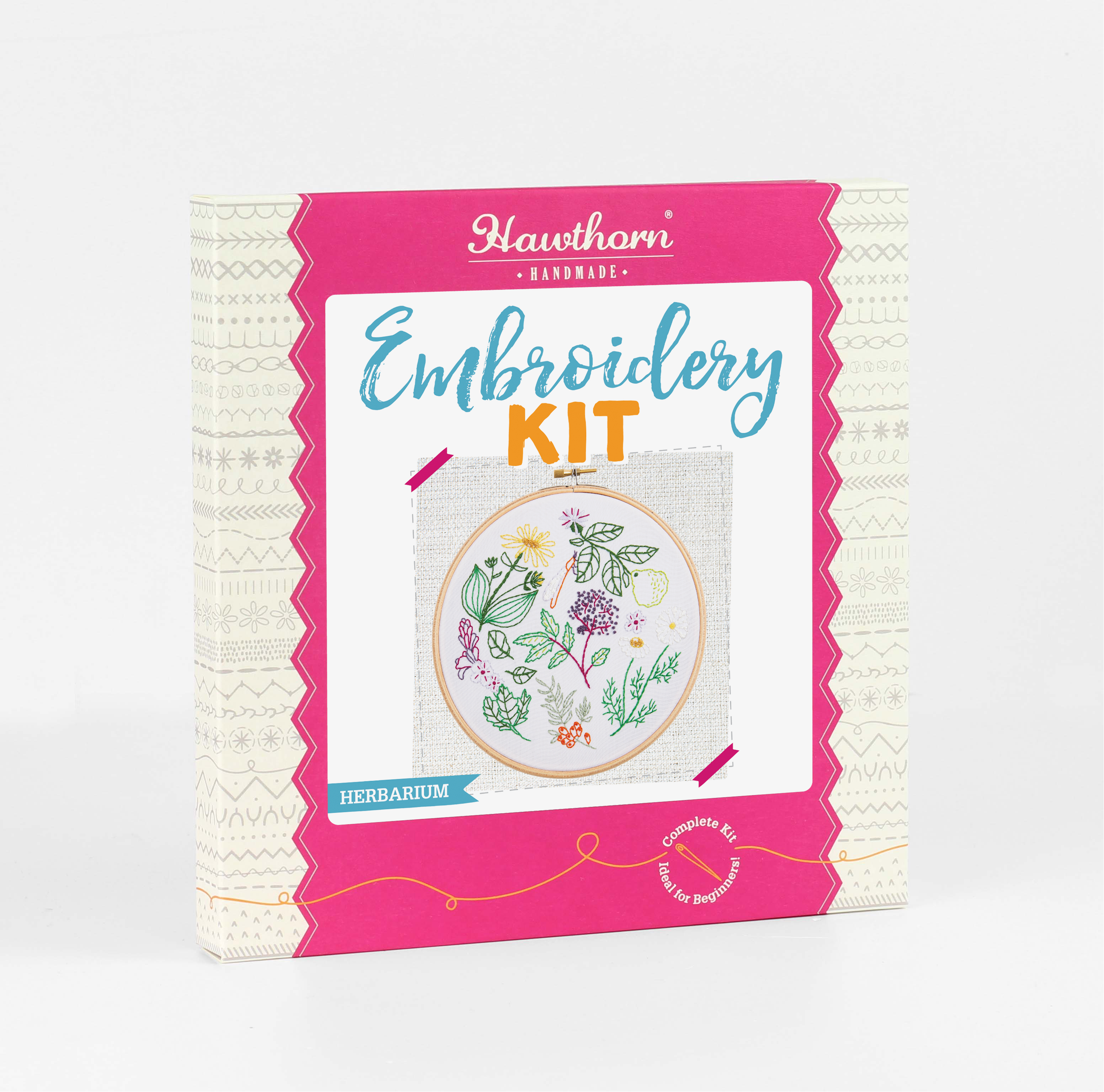 Herbarium Botanical Embroidery Kit for Beginners