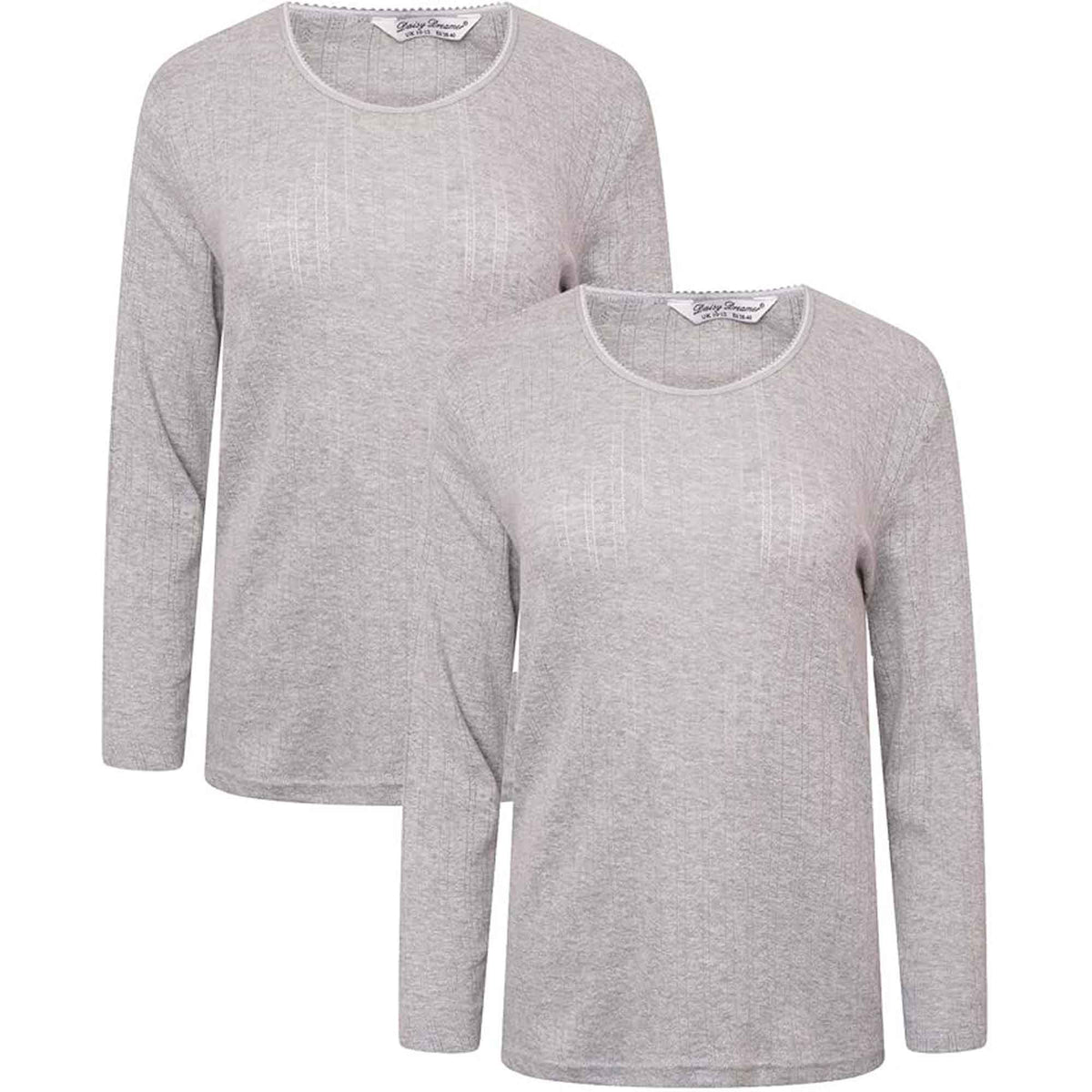 Heatwave Thermalwear Womens Thermal Long Sleeve Base Layer Top Pack Of 2 Insulated
