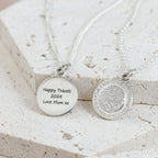Personalised St Christopher Silver Necklace