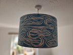 Coastal Lampshade – Handcrafted Mini Wave Design for Cosy Lighting by Sailing Sea Shades (tiny-wave-lampshade)
