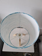Coastal Lampshade – Handmade Wave Design Creates Calming Shadows by Sailing Sea Shades (medium-wave-lampshade)