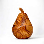 Handcrafted Pear Shaped Olive Wood Sugar Bowl & Spice Jar (12 cm)