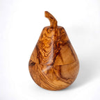 Handcrafted Pear Shaped Olive Wood Sugar Bowl & Spice Jar (12 cm)