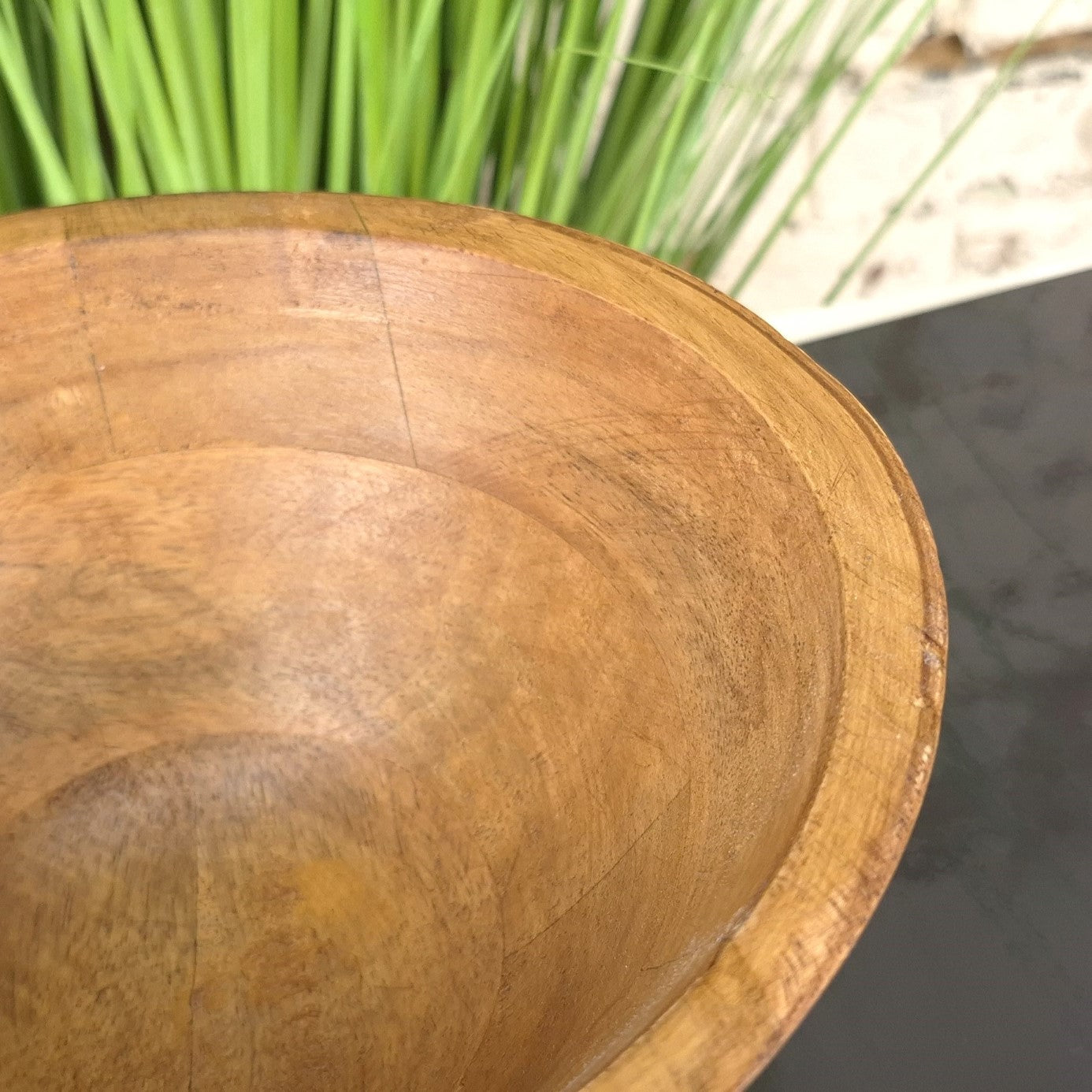 Baddo Mug Shape Wooden Bowl with Handle