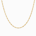 Twisted Chain Necklace in 18k Gold Vermeil