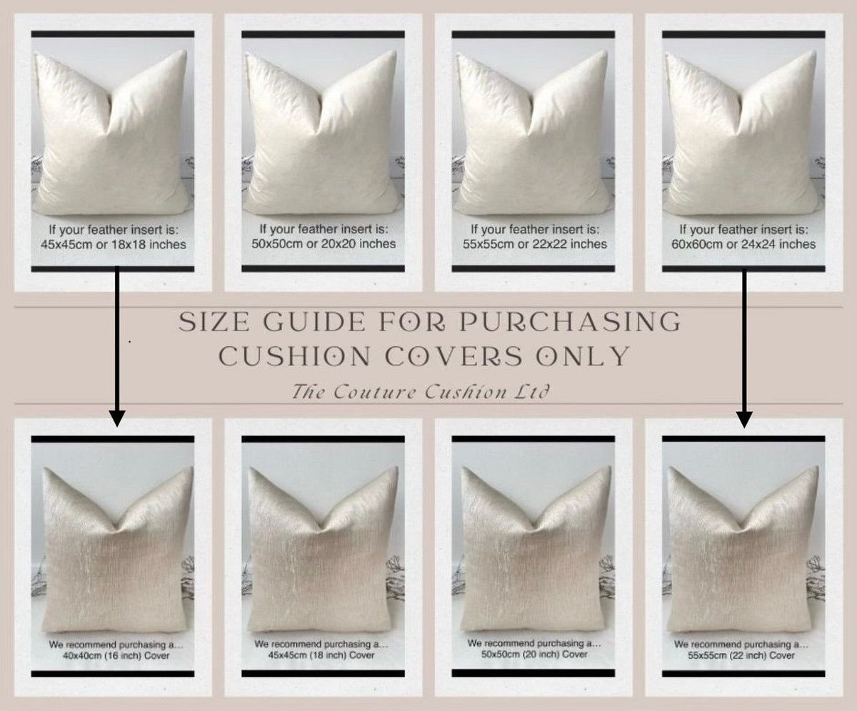 The Couture Cushion - The Outdoor Black and White Leaves - Style No. 124