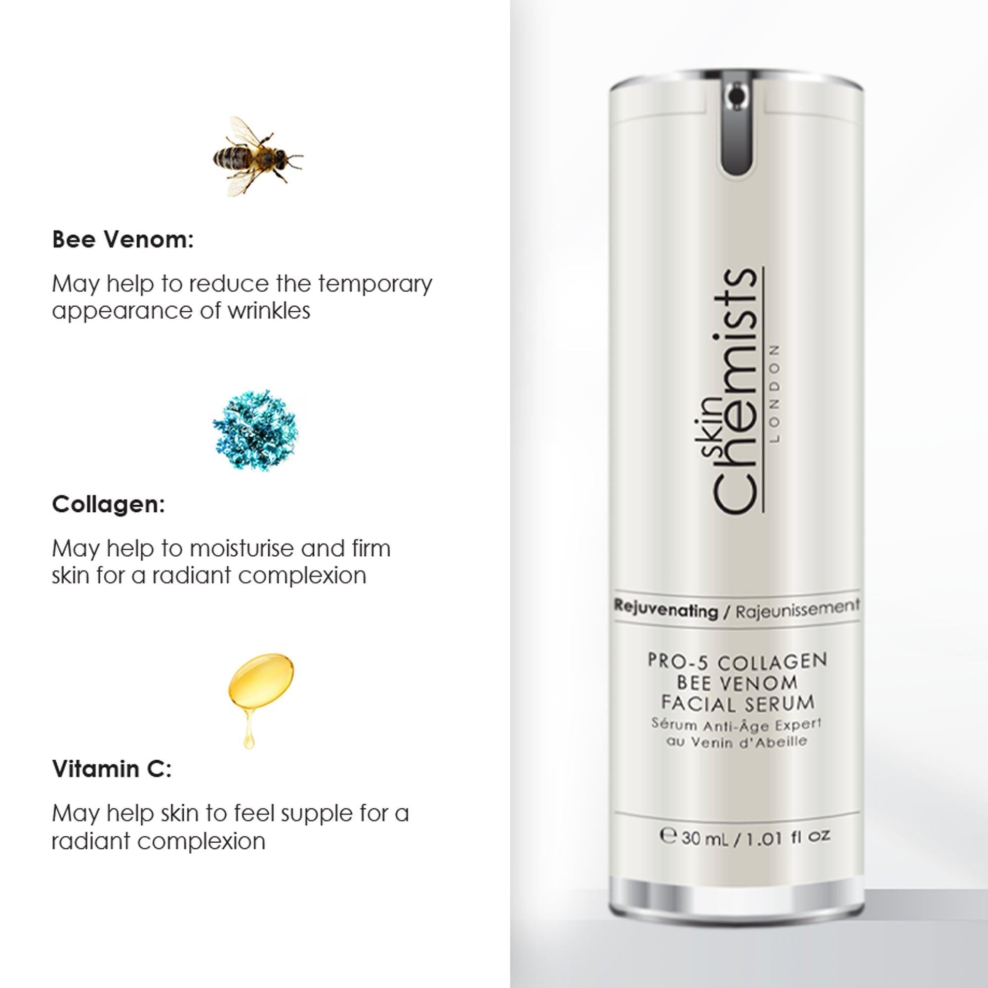 Pro-5 Collagen Bee Venom Facial Serum 30ml