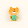 Fickle Plan | Tiger Peanut And Four-leaf Clover Bag Charm