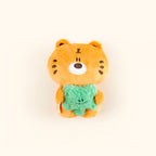 Fickle Plan | Tiger Peanut And Four-leaf Clover Bag Charm