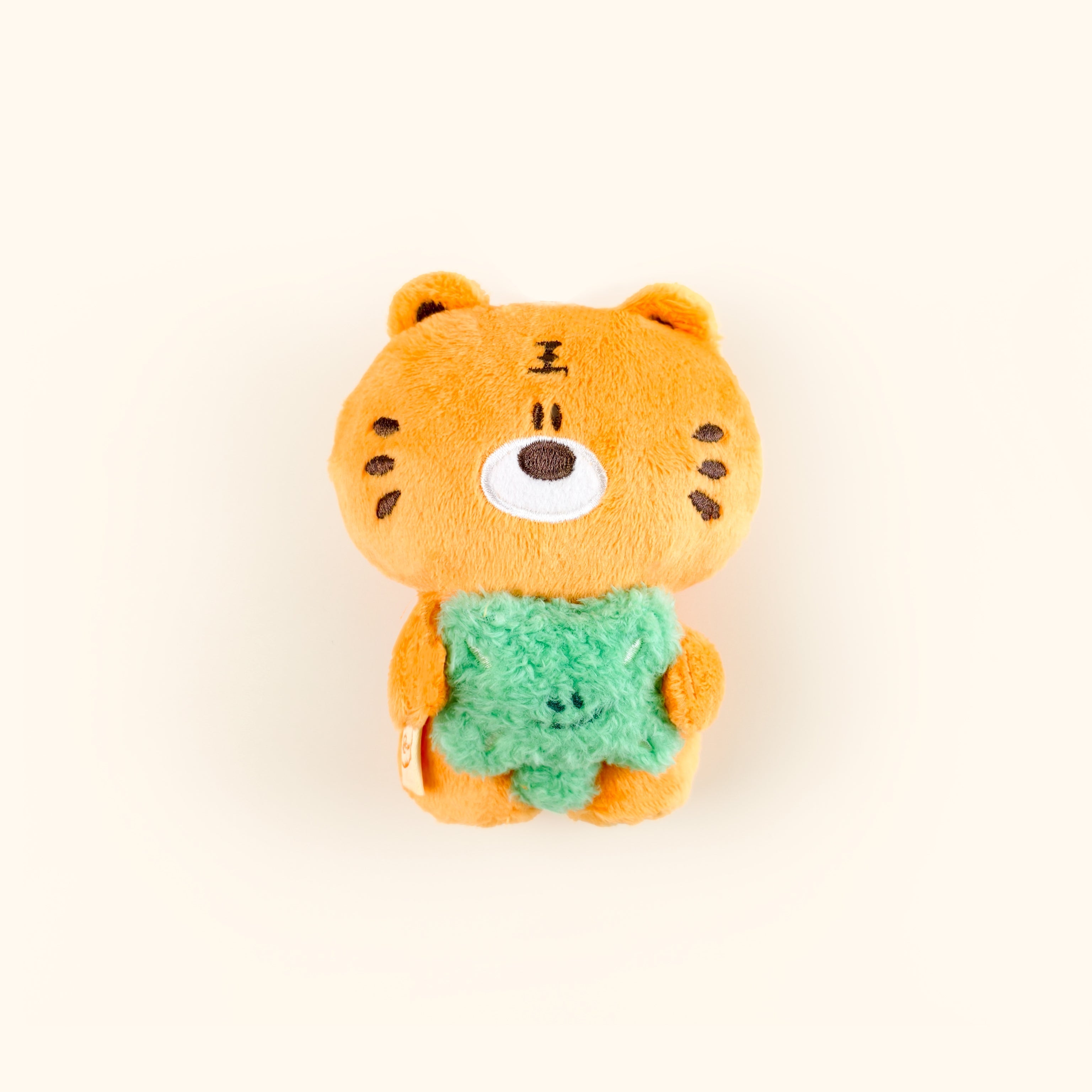 Fickle Plan | Tiger Peanut And Four-leaf Clover Bag Charm