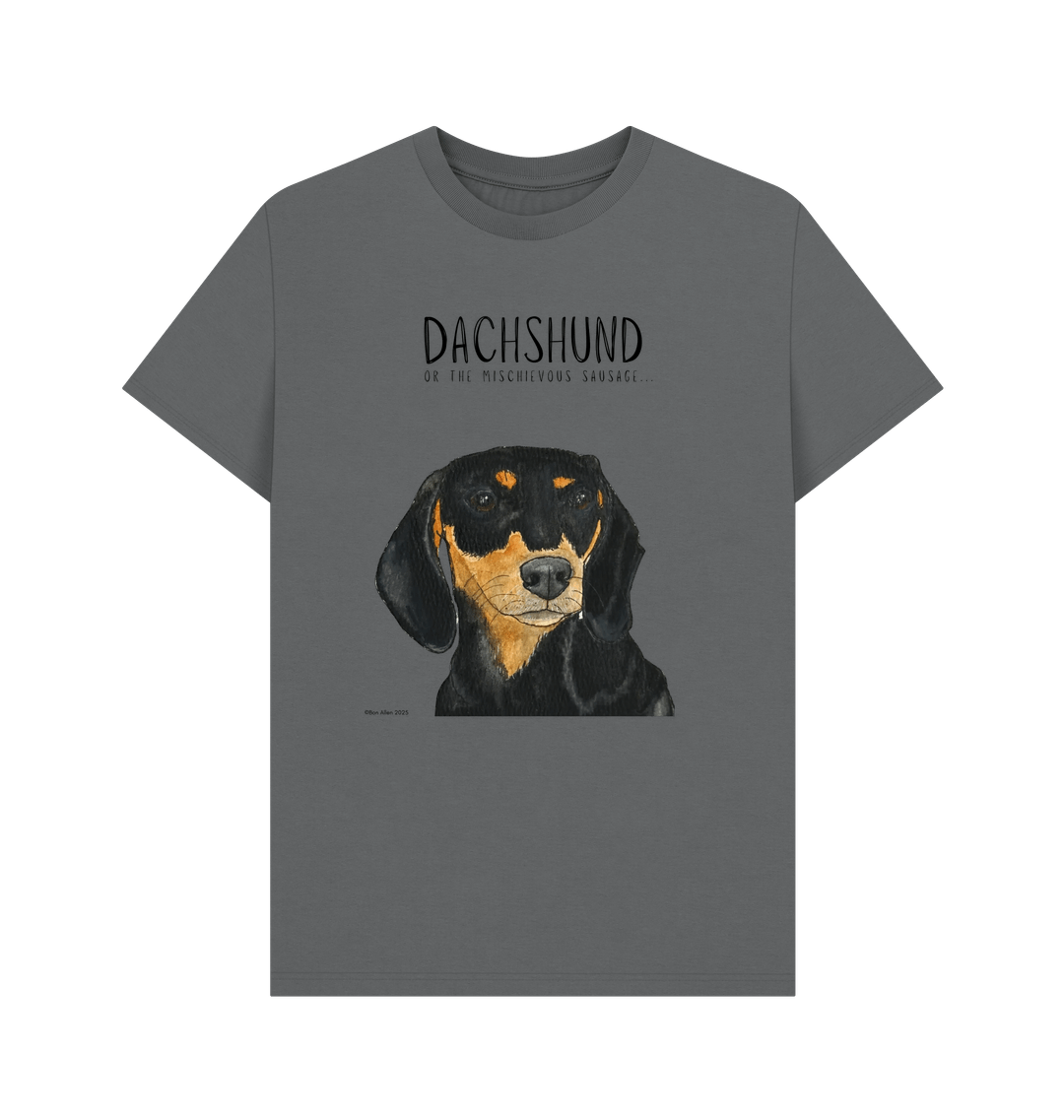 Black & Tan Dachshund Tee – Mischievous Hot Dog Energy!