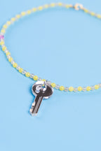 Lemon Jasper Key Necklace