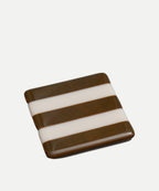Fused Glass Coaster – Handmade Striped Bullseye Design by David Perry Glass & Ceramics (10cm-striped-dual-coloured-coaster-bullseye-collection)