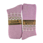 1 Pack Ladies Turn Over Top Warm Nordic Bed Socks for Winter