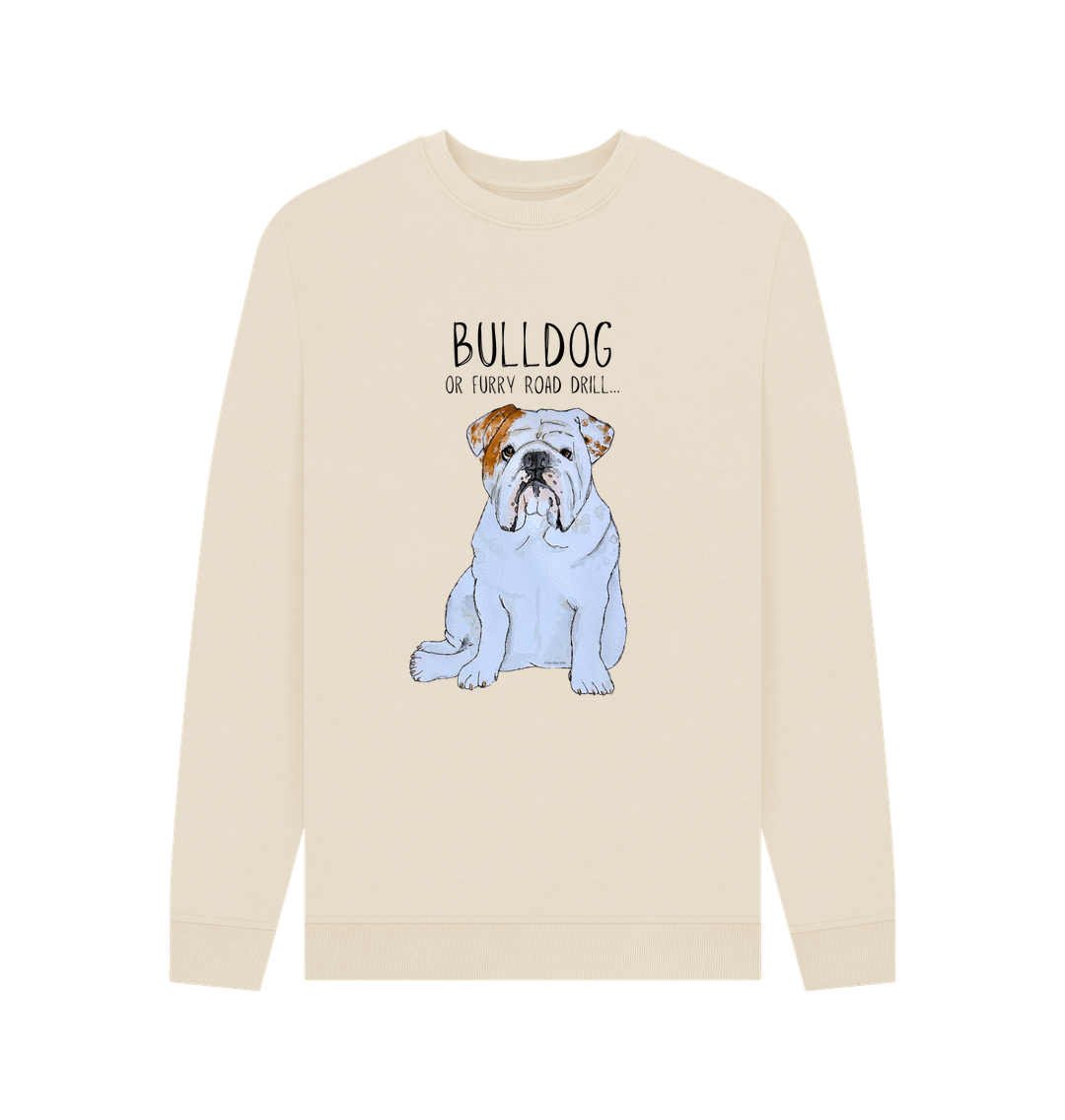 Bulldog Grit: Furry Road Drill Men’s Crewneck Sweatshirt for the Bold!