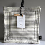 Linen Grey Striped Pot Holder