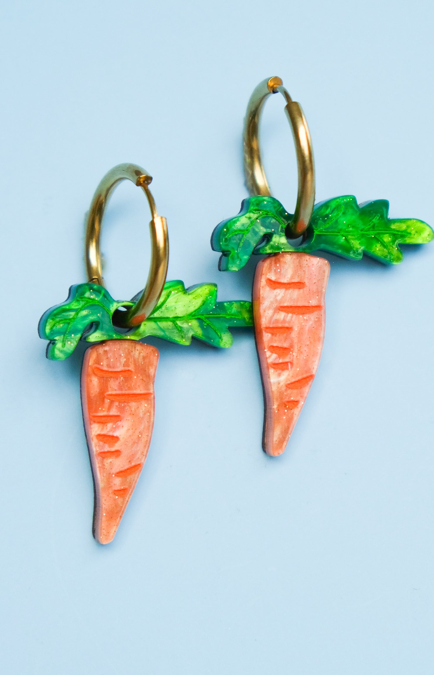 Carrot Hoop Earrings