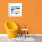 Seaside Wall Art – Happy Memories Beach Quote Print by BeckyBettesworth (happy-memories)
